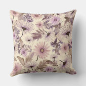 ヴィンテージピーチピンクフローラ クッション (裏面)