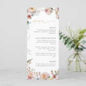 ヴィンテージピーチピンクラブは開花ブライダルシャワー メニュー (スタンド正面)