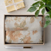 ヴィンテージピーチフローラデクページ 薄葉紙 (ギフト)