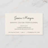 ヴィンテージピーチフローラプロフェッショナル名刺 名刺 (裏面)