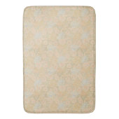 ヴィンテージピーチフローラボーホパターン バスマット (正面縦)