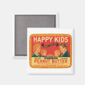 ヴィンテージピーナッツバター食品ラベル マグネット (正面/裏面)