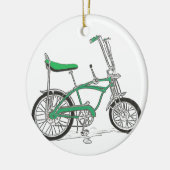 ヴィンテージピーピッカーグリーンSting Ray自転車 セラミックオーナメント (左)