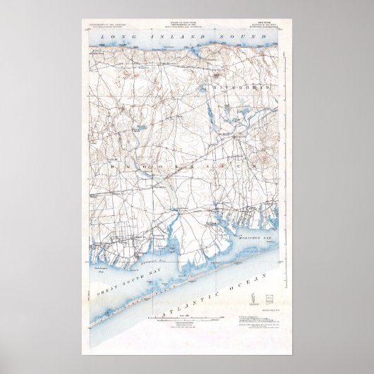 ヴィンテージファイアイランドブルックヘブンロングアイランド ポスター (正面)