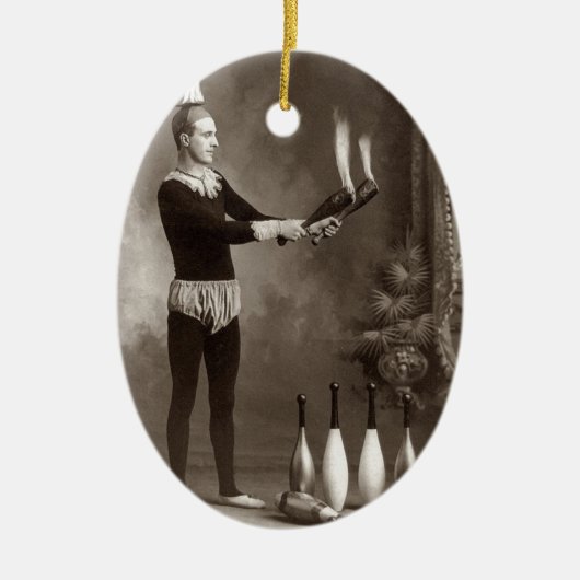 ヴィンテージファイアジャグラー セラミックオーナメント (正面)