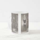 ヴィンテージファイアジャグラー フロストグラスマグカップ (正面左)