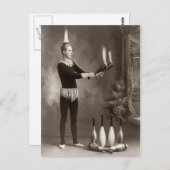 ヴィンテージファイアジャグラー ポストカード (正面/裏面)