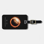 ヴィンテージファイアバレーボールモノグラムカスタム ラゲッジタグ (正面横)