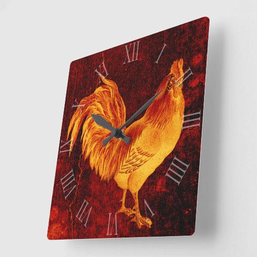 ヴィンテージファイアールスター2017年壁時計 スクエア壁時計 (傾斜)