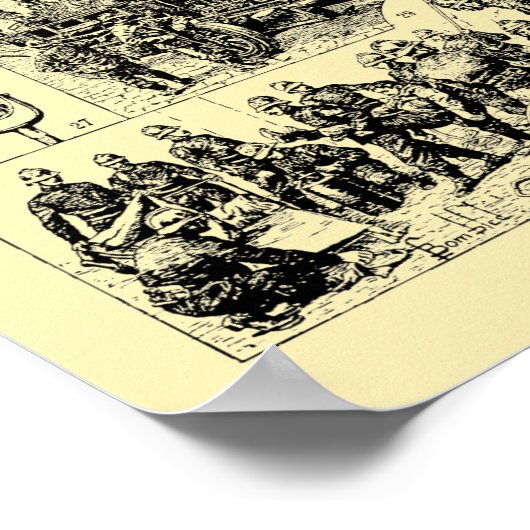 ヴィンテージファイターアート ポスター (角)