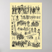 ヴィンテージファイターアート ポスター (正面)