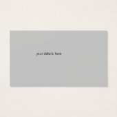 ヴィンテージファイターピンアップガールビジネスカード (裏面)