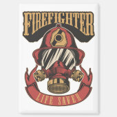 ヴィンテージファイターヘルメットライフセーバー マグネット (正面)