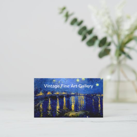 ヴィンテージファインアートギャラリー 名刺 (スタンド正面)