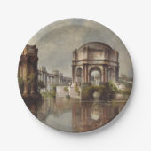 ヴィンテージファインアートパレ絵画ス ペーパープレート (正面)