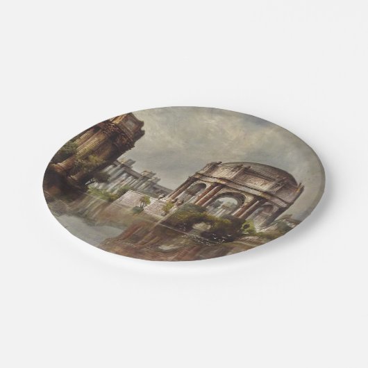 ヴィンテージファインアートパレ絵画ス ペーパープレート (アングル)