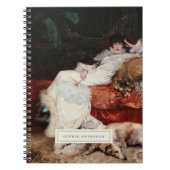 ヴィンテージファインアートパーソナライズされたノート ノートブック (正面)