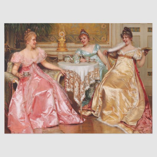 ヴィンテージファッションと紅茶 薄葉紙 (正面)