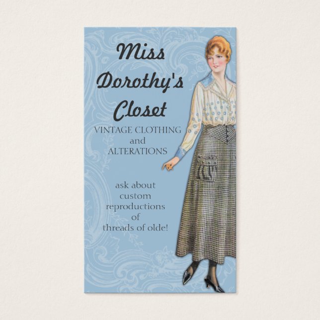 ヴィンテージファッションのベーブ裁縫の変更 (正面)