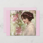 ヴィンテージファッションはがき ポストカード (正面/裏面)