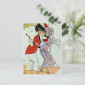 ヴィンテージファッションはがき ポストカード (スタンド正面)