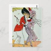 ヴィンテージファッションはがき ポストカード (正面/裏面)