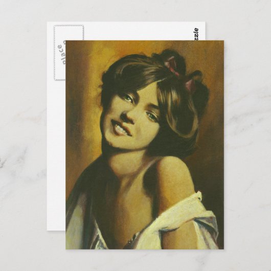 ヴィンテージファッションはがき ポストカード (正面/裏面)