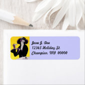 ヴィンテージファッションアールデコレディーティー住所 シール (インサイチュ)