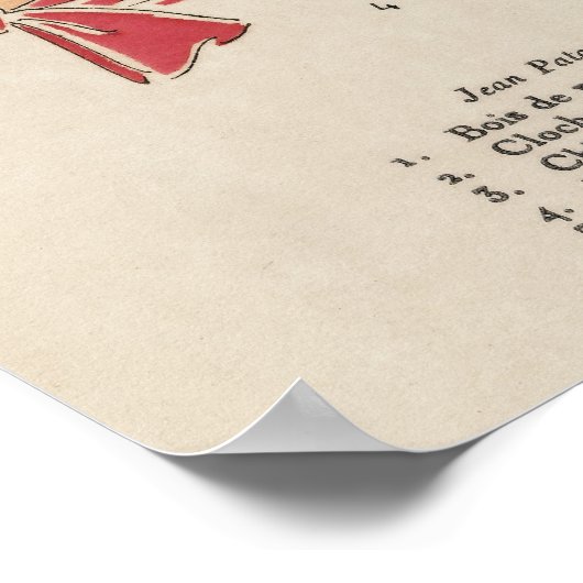 ヴィンテージファッションイラストレーションポスター ポスター (角)