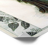 ヴィンテージファッションイラストレーションレディブーファントハット ポスター (角)