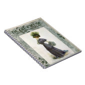 ヴィンテージファッションイラストレーションレディボタニカルハット ノートブック (右側)