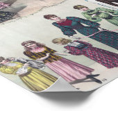 ヴィンテージファッションイラストレーション ポスター (角)