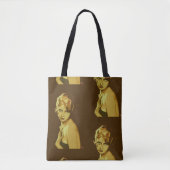 ヴィンテージファッションオールオーバープリントトートバッグ トートバッグ (正面)