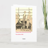 ヴィンテージファッションカード カード (裏面)