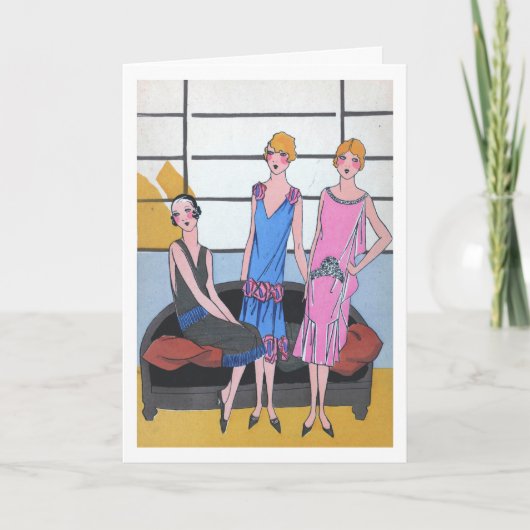 ヴィンテージファッションカード カード (正面)