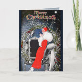 ヴィンテージファッションクリスマスカード シーズンカード (正面)