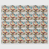 ヴィンテージファッションコルセットピンの設定 ラッピングペーパー (フラット)