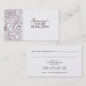 ヴィンテージファッションサロンアポイントメント名刺 予約カード (正面/裏面)