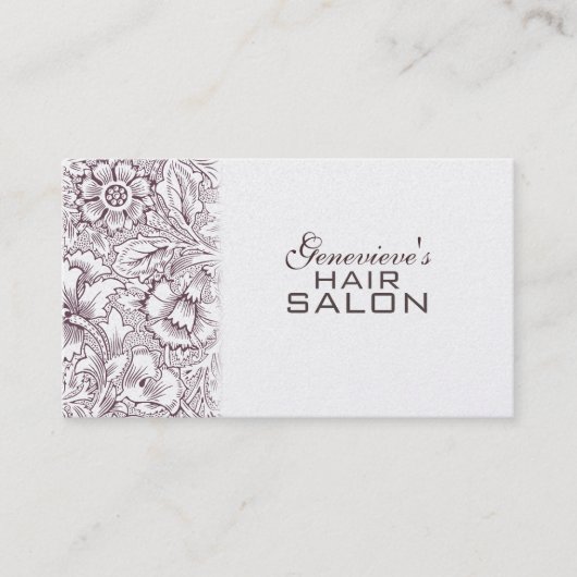 ヴィンテージファッションサロンアポイントメント名刺 予約カード (正面)