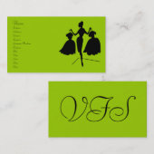 ヴィンテージファッションシルエット 名刺 (正面/裏面)