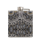 ヴィンテージファッションスチームパンクゴシックシルバー フラスク (裏面)
