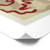 ヴィンテージファッションスペイン旅行ポスタープリント ポスター (角)