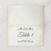 ヴィンテージファッションドオールドウェスタン結婚スタイルのテーブル プレイスカード (外部開封)