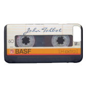 ヴィンテージファッションドレトロ80s Mixtapeオーディオカセット Case-Mate iPhoneケース (裏面(横))
