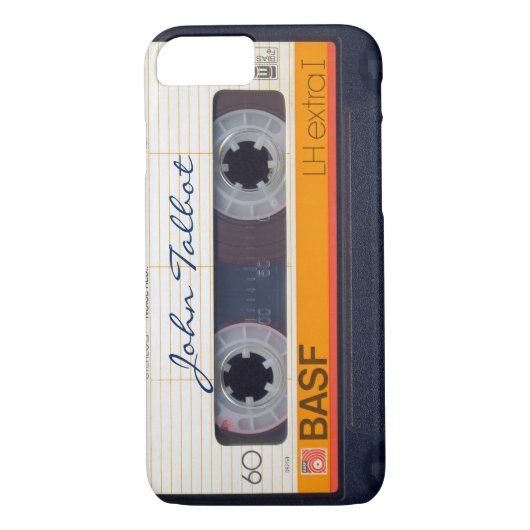 ヴィンテージファッションドレトロ80s Mixtapeオーディオカセット Case-Mate iPhoneケース (裏面)