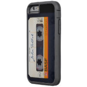 ヴィンテージファッションドレトロ80s Mixtapeオーディオカセット Case-Mate iPhoneケース (裏面左)