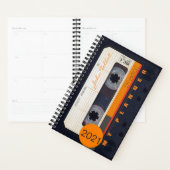 ヴィンテージファッションドレトロ80s MixtapeオーディオテープPL プランナー手帳 (ディスプレー)