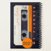 ヴィンテージファッションドレトロ80s MixtapeオーディオテープPL プランナー手帳 (裏面)