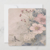 ヴィンテージファッションド古い日付カードの保存 招待状 (正面)