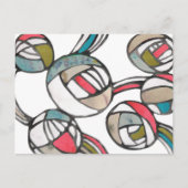 ヴィンテージファッションパターン ポストカード (正面)